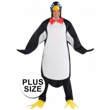 Carnavalpak pinguin voor heren xxl