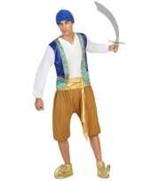 Carnaval feest arabische strijder soldaat anas verkleedcarnavalpak voor heren