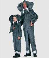 Pluche olifanten carnavalpak voor kids